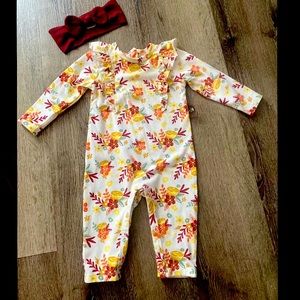 Beautiful one piece with headband :)